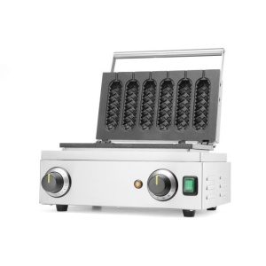 Aparat vafe Corn Dog, 1550w, timer, termostat reglabil 50°C-220°C, 39x33,5x(h)23cm, Hendi