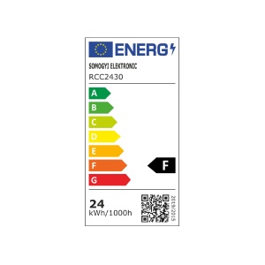 Aplica/plafoniera LED, rotunda 24W, 3 trepte, alb - Img 3