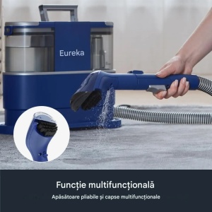 Aspirator cu spalare, portabil, recipient apa murdara / curata, aspirare 12500Pa, 230V, functie pulverizare, ideal casa cu animale, Eureka - Img 7