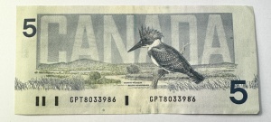 Bancnota Canada - 5 Dollars 1986 - Img 2