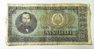 Bancnota Comunista - Romania - 100 lei 1966 - RSR