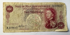 Bancnota Isle of Man - 10 Shillings 1961
