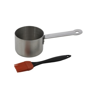 Barbecook BC-ACC-7211 oală din oțel inoxidabil cu perie din silicon - Img 1