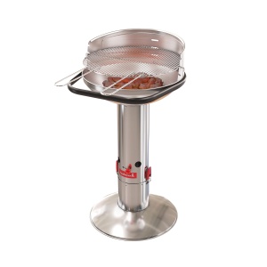 Barbecook BC-CHA-1005 Loewy 50 SST grătar cu cărbune din oțel inoxidabil, 51,5x56x99cm
