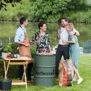 Barbecook BC-CHA-1022 Tambur de grătar Edson cu cărbune, verde, diametru 47,5 cm - Img 3