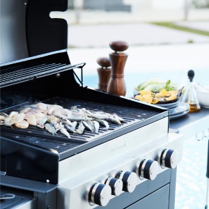 Barbecook BC-GAS-2038 Stella 4311 grătar pe gaz cu depozitare, arzător lateral cu infraroșu, 174x59x119cm - Img 3