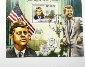 Bloc filatelic Mozambique 2009 – John F. Kennedy 175 MT
