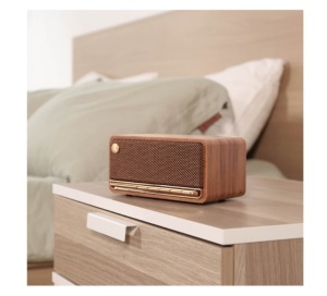 Boxa portabila mini tip retro, vintage, finisaje premium, bluetooth 5.0, AUX, 20W, acumulator Li-Ion, MARO, Edifier MP230-BK - Img 3