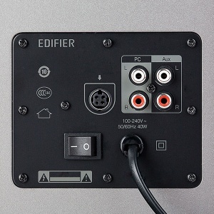BOXE EDIFIER 2.0, RMS: 60W (2 x 13W, 2 x 17W), telecomanda wireless, volum, bass, treble, dual RCA, brown, "R1600TIII" - Img 2