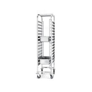 Carucior debarasare tavi, capacitate 15 tavi x GN 1/1(530x325mm), inox, 615x450x(H)1695 mm, Hendi - Img 2