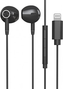 Casti cu microfon compatibil Iphone toate modelele, negru, conector Lightning - Img 4