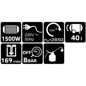 Compresor vertical, cu ulei 40l, 230V