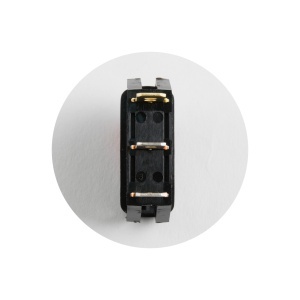 Comutator basculant cu bec, 250V, 1 circuit, roşu - Img 2