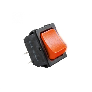 Comutator basculant cu bec, 250V, 2 circuite, roşu - Img 1