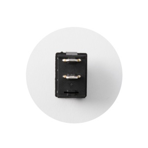 Comutator basculant mini, 250V, 1 circuit, negru - Img 2