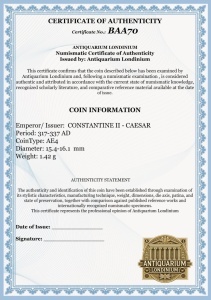 CONSTANTINE II - CAESAR ( 317-337 AD ) - Moneda Antica Romana - Img 3