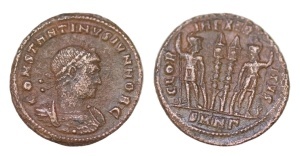 CONSTANTINE II - CAESAR ( 330-335 AD )- Moneda Antica Romana