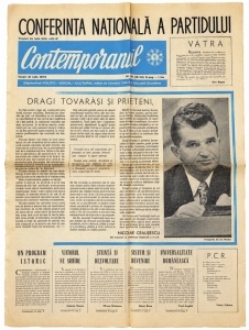 Contemporanul”, din data de 21 iulie 1972, nr. 30 (1341), săptămânal politic, social și cultural editat de Consiliul Culturii și Educației Socialiste.