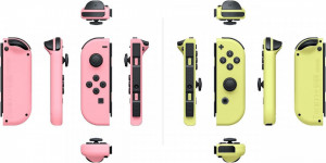 Controller Nintendo Switch Joy pentru Con Pair, Pastel Pink/Pastel Yellow - Img 2