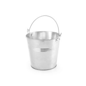 Cos servire aperitive modern, tip galeata, Hendi, otel galvanizat, 160x(H)140 mm
