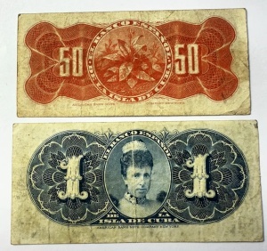 CUBA - COLONIE SPANIOLA - 50 CENTAVOS / 1 PESOS 1896 - Img 2