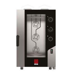Cuptor pe gaz cu convectie cu abur Millennial Smart Gastro, 11× GN 1/1, Tecnoeka, 230V/700W, 17500kW, 730x855x(H)1231mm