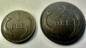 DANEMARCA - CHRISTIAN IX - 1/2 ORE 1875