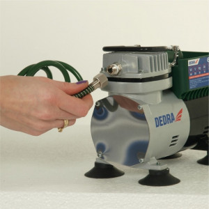 DEDRA 300W mini kompresszor airbrush készlettel, 3,5 bar, 50L-60L/min - Img 4