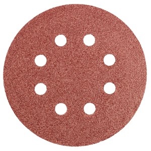 Disc abraziv cu gauri 125mm K60, set 5 buc