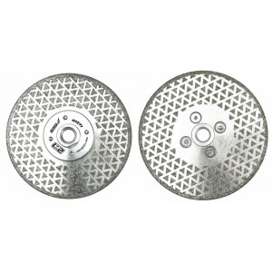 Disc diamantat, 2 in 1, taiere si slefuire piatra, 125 mm, prindere flex, M14, Dedra - Img 2