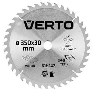 Disc pentru circular, 350 x 30 mm, 40 dinti
