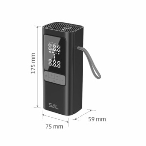 Dispozitiv camping, ciclism, 3 in 1, pompa, compresor, powerbank, lanterna, SAL - Img 4