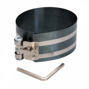 Dispozitiv presa compresat segmenti piston, 54 -157 x 75mm,Silverline - Img 1