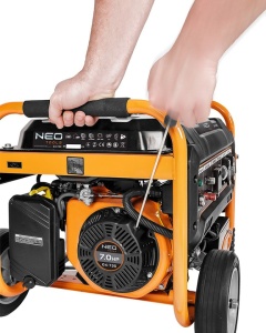 Elektromos generátor 2800/3000W, 7hp, 2.63l/óra, 208cc, kulcsos indítás, Neo - Img 6