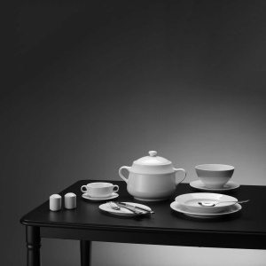 Farfurioară pentru ceașcă stivuibilă cappuccino Pure, 160mm Fine Dine - Img 2