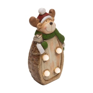 Figurina ceramica cu iluminare LED, model REN - Img 5
