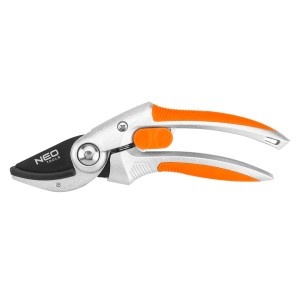 Foarfeca de gradina cu nicovala 210 mm, dametru de taiere 20 mm, aluminiu, maner acoperit cu cauciuc TPR
