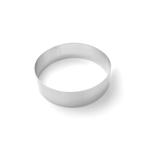 Forma rotunda Hendi, din inox pentru patiserie si cofetarie, 220x(H)60mm
