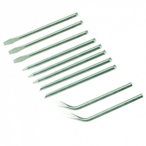 Forrasztóhegyek letconhoz , 3.8mm , 3.8mm , 40W , készlet 10 db , Silverline forrasztópákahegyek készlet 10db - Img 2