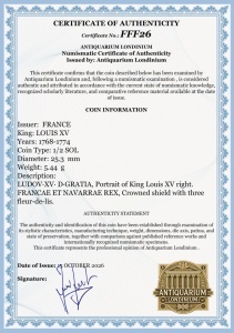FRANTA - LOUIS XV - 1/2 SOL ( 1768-1774 ) - Img 3