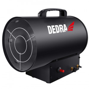Gáz hőlégfúvó, 7-15Kw, 140-300 m/cub/h, 19L, változó sebesség, Dedra