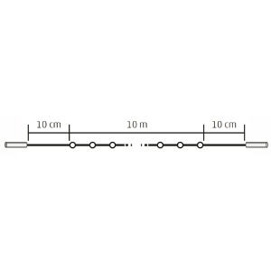 Ghirlanda inseriabila, 100 LED, alb, pt exterior - Img 2