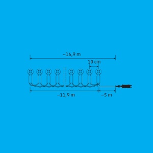 Ghirlanda LED SMART RGB, decor bile, iSparkle, 120 LED, IP44 - Img 2