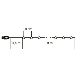Ghirlandă SMART cu microLED - Img 2