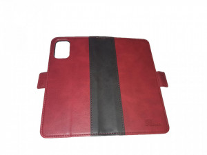 Husa flip-cover compatibila OPPO A92, maro/negru, VKTools - Img 2