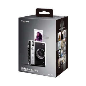 HYBRID instant fényképezőgép, Fujifilm Instax Mini EVO, FEKETE - Img 3