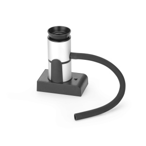 Infuzor de fum Hendi, camera detasabila, filtru integrat, furtun flexibil de cauciuc (30 cm), Aluminiu, 90x54x122 mm - Img 2