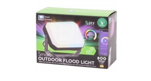 Intelligens környezeti reflektor kertbe / otthonra, LED RGB SZÍNES LED fény, FEHÉR, WI-FI csatlakozás, 8W, LSC