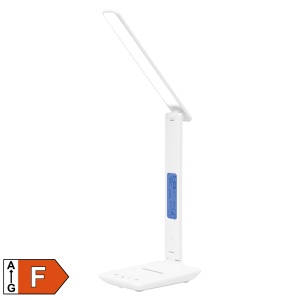 Lampa de birou LED cu incarcator fara fir, alb - Img 1