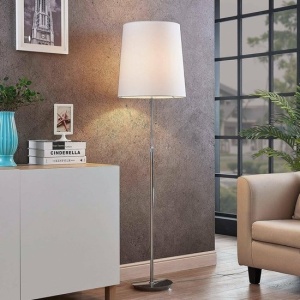 Lampa de podea PREMIUM, reglabila pe inaltime 1.30 - 1.55m, abajur 42 x 40cm ALB, soclu E27, LUCANDE - Img 3